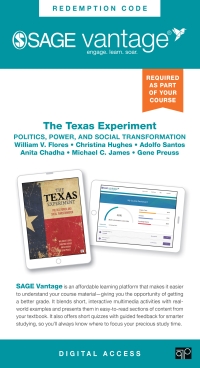 Omslagafbeelding: Sage Vantage: The Texas Experiment: Politics, Power, and Social Transformation 1st edition 9781071891254