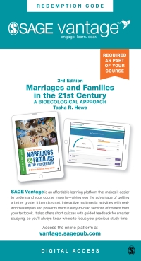 Cover image: Sage Vantage: Marriages and Families in the 21st Century: A Bioecological Approach 3rd edition 9781071901380