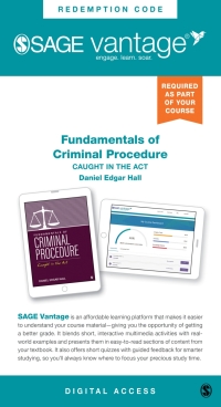 Cover image: Sage Vantage: Fundamentals of Criminal Procedure: Caught in the Act 1st edition 9781071914786