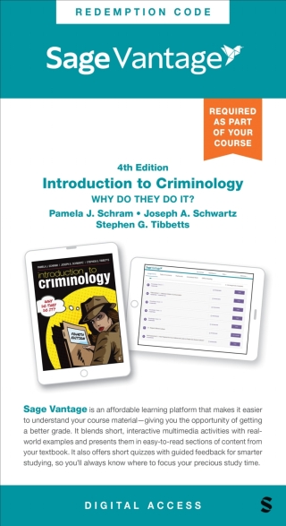 Cover image: Sage Vantage: Introduction to Criminology: Why Do They Do It? 4th edition 9781071914984