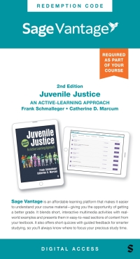 Imagen de portada: Sage Vantage: Juvenile Justice: An Active-Learning Approach 2nd edition 9781071915004