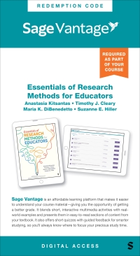 Cover image: Sage Vantage: Essentials of Research Methods for Educators 1st edition 9781071914793