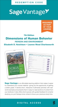 Cover image: Sage Vantage: Dimensions of Human Behavior: Person and Environment 7th edition 9781071914939