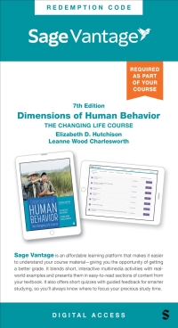 Imagen de portada: Sage Vantage: Dimensions of Human Behavior: The Changing Life Course 7th edition 9781071915011