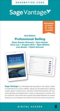 Cover image: Sage Vantage: Professional Selling 2nd edition 9781071931004