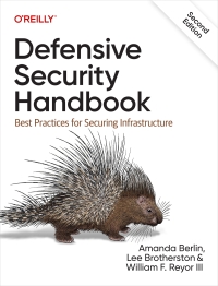 Cover image: Defensive Security Handbook 2nd edition 9781098127244