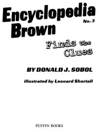 Cover image: Encyclopedia Brown Finds the Clues 9780142408902