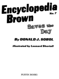 Cover image: Encyclopedia Brown Saves the Day 9780142409213