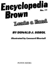 Cover image: Encyclopedia Brown Lends a Hand 9780142411056
