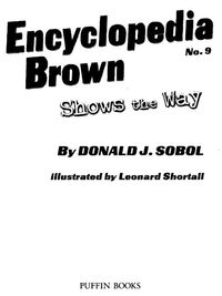Cover image: Encyclopedia Brown Shows the Way 9780142410868