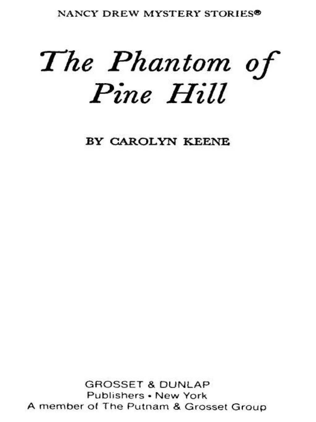 Nancy Drew 42: The Phantom of Pine Hill (eBook)