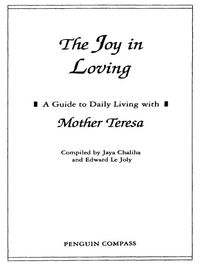 Cover image: The Joy in Loving 9780140196078