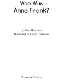 Cover image: Who Was Anne Frank? 9780448444826