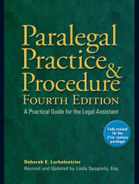 Cover image: Paralegal Practice & Procedure 4th edition 9780735204331