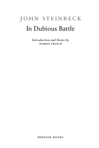 Cover image: In Dubious Battle 9780143039631