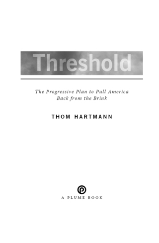 Cover image: Threshold 9780670020911