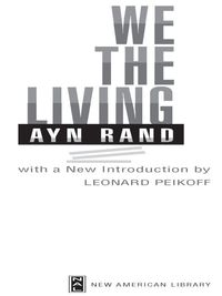 Cover image: We the Living 9780451226853