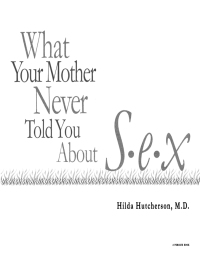 Cover image: What Your Mother Never Told You About Sex 9780399528538