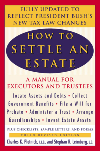 Cover image: How to Settle an Estate 9780452283428