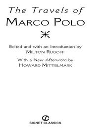 Cover image: Travels of Marco Polo 9780451529510