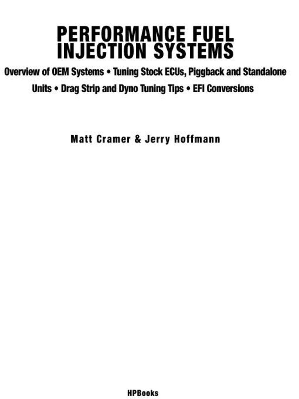 Performance Fuel Injection Systems HP1557 (eBook)