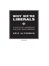 Cover image: Why We're Liberals 9780670018604