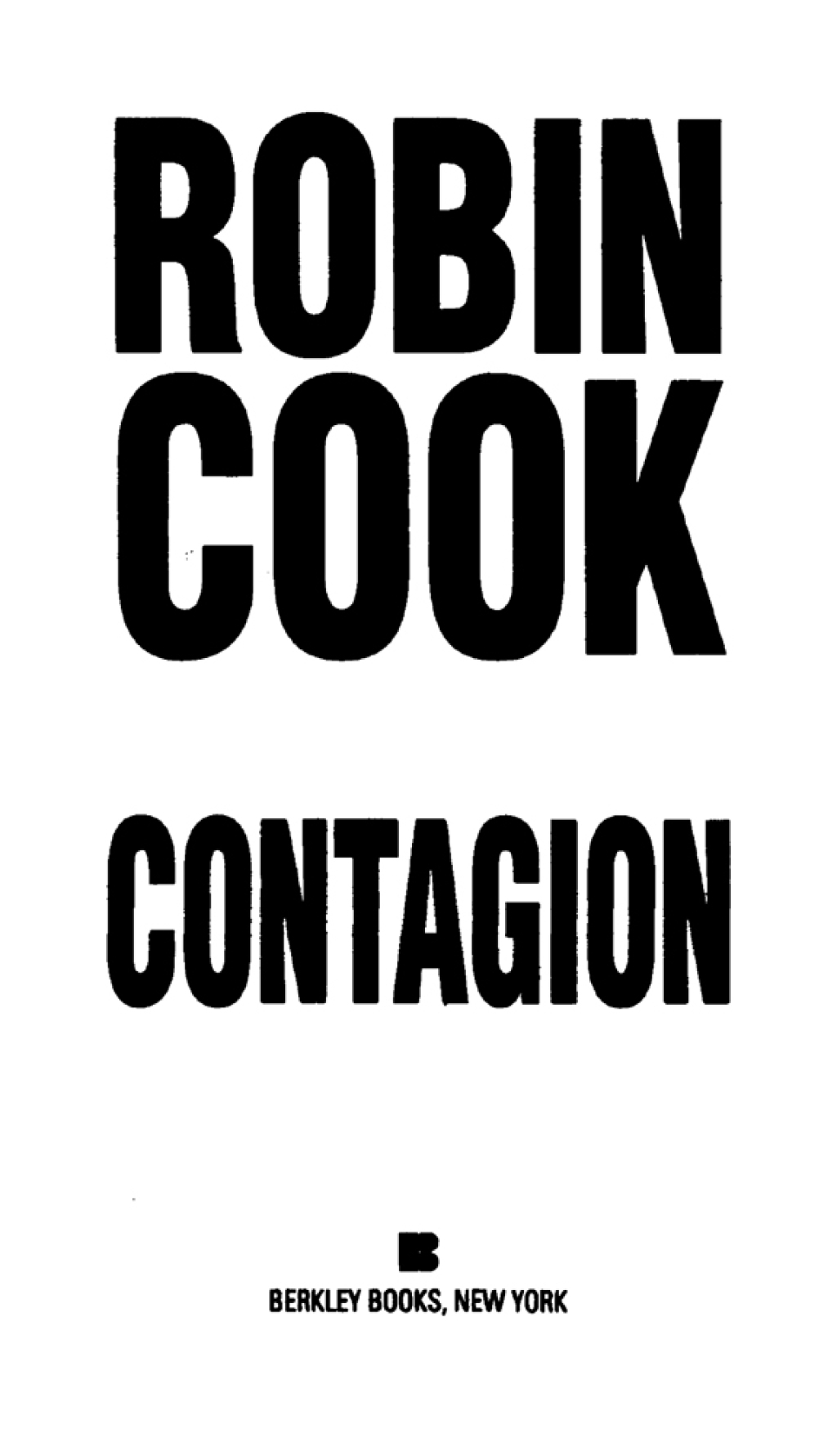 Contagion eBook
