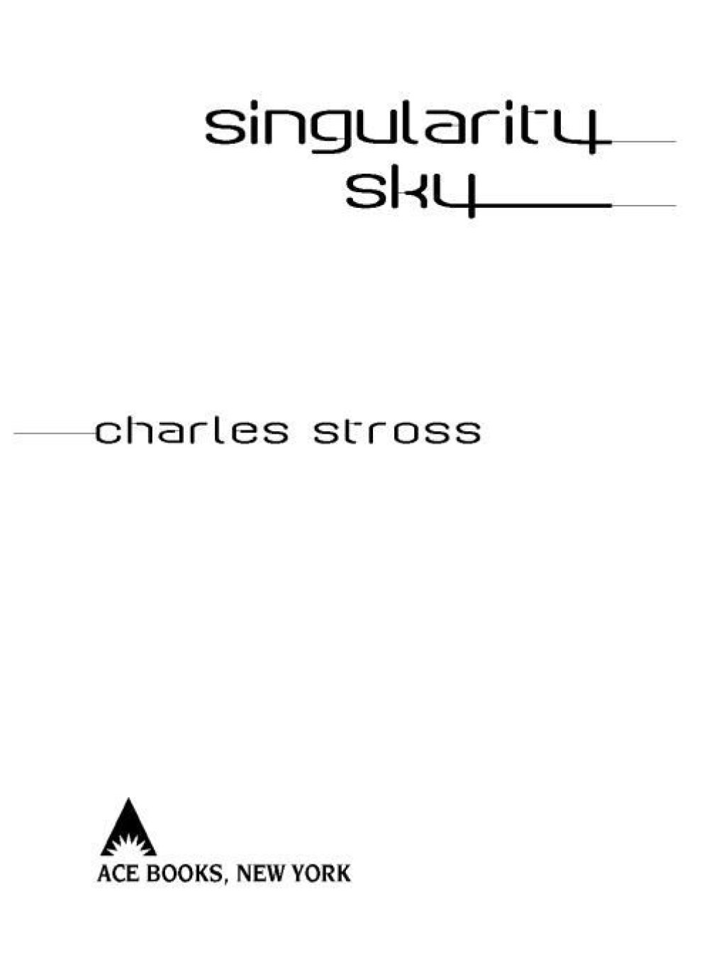 Singularity Sky (eBook)
