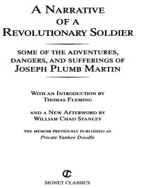 Cover image: A Narrative of a Revolutionary Soldier 9780451531582