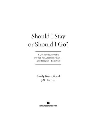 Cover image: Should I Stay or Should I Go? 9780425238899