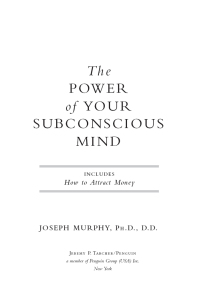 Cover image: The Power of Your Subconscious Mind 9780735204553