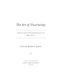 Cover image: The Art of Uncertainty 9781585428724