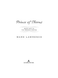 Cover image: Prince of Thorns 9780441020324
