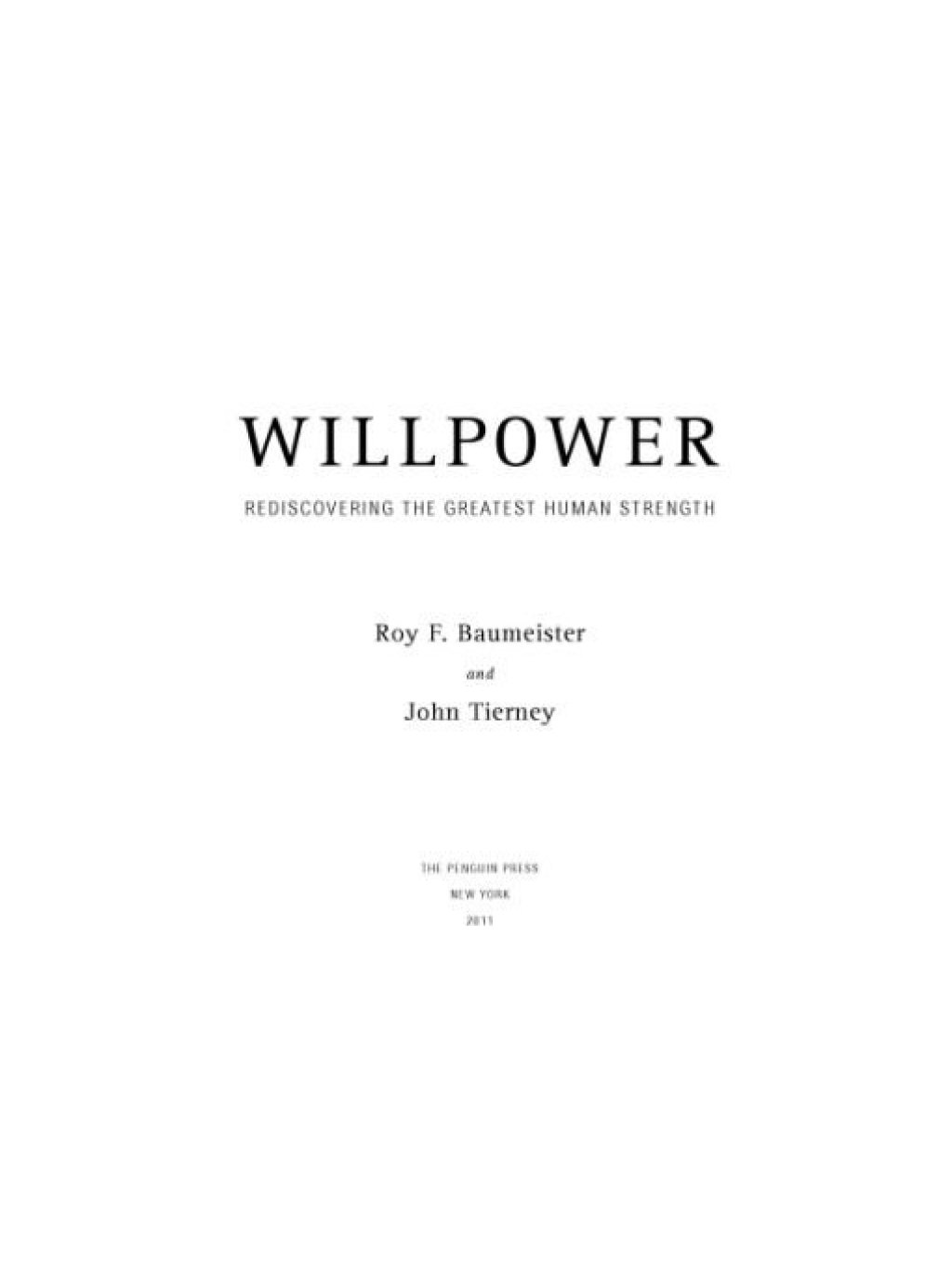 Willpower (eBook)
