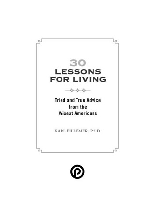 Cover image: 30 Lessons for Living 9781594630842
