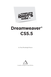 Cover image: The Complete Idiot's Guide to Dreamweaver CS5.5 9781615641284