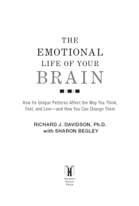 Cover image: The Emotional Life of Your Brain 9781594630897