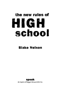 Cover image: The New Rules of High School 9780142402429