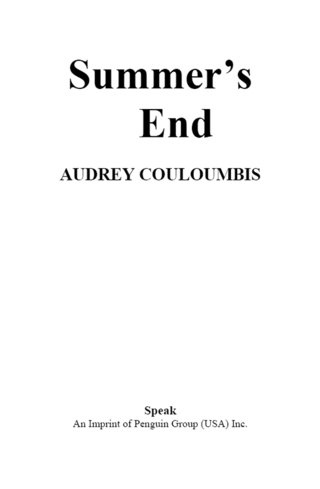 Cover image: Summer's End 9780142407837