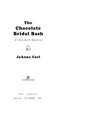 Cover image: The Chocolate Bridal Bash 9780451219183