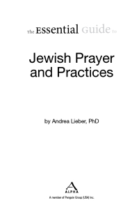 Cover image: The Essential Guide to Jewish Prayer and Practices 9781615641383