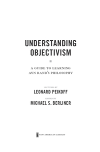 Cover image: Understanding Objectivism 9780451236296