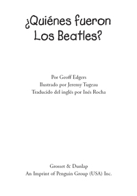 Cover image: ¿Quiénes fueron los Beatles? 9780448458731