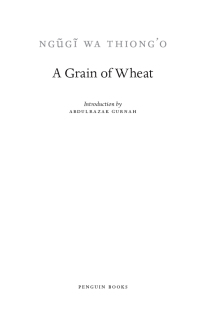 Cover image: A Grain of Wheat 9780143106760