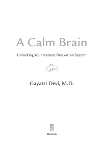 Cover image: A Calm Brain 9780525952695