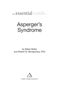 Cover image: The Essential Guide to Asperger's Syndrome 9781615641659