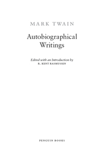 Cover image: Autobiographical Writings 9780143106678