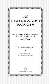 Cover image: The Federalist Papers 9780143121978