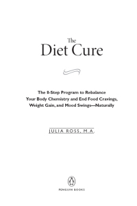 Cover image: The Diet Cure 9780143120858