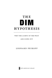 Cover image: The DIM Hypothesis 9780451234810